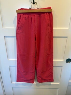 Athleta Girl Wide Leg Pink Pull-On Pants